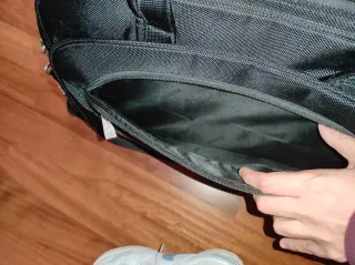 Borsa da lavoro a tracolla nera