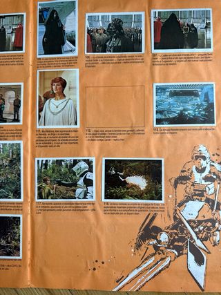 Album Cromos El Retorno del Jedi Incompleto