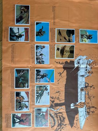 Album Cromos El Retorno del Jedi Incompleto