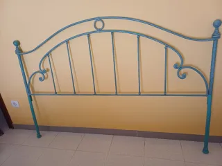 Cabezal cama 150 cm azul