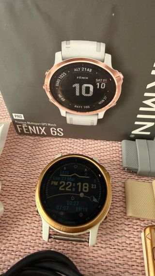 Reloj Garmin Fenix 6S Pro Oro/Blanco