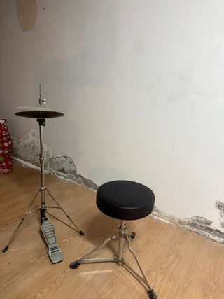 Platillos de batería y sillín jimbao