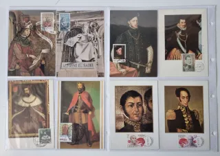 Conjunto de 64 Tarjetas Máximas de España y otros.