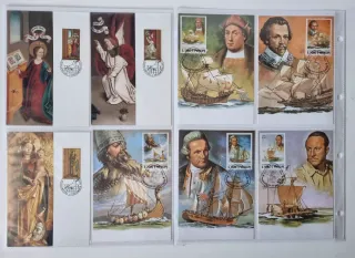 Conjunto de 64 Tarjetas Máximas de España y otros.