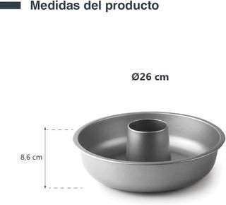 LACOR - 68454 - Molde Savarin, Moldes Repostería,