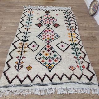 Alfombra Azilal Floral Hecha a Mano 240x145cm