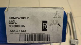 Elevalunas Delantero Derecho SEAT Ibiza/Córdoba 6K