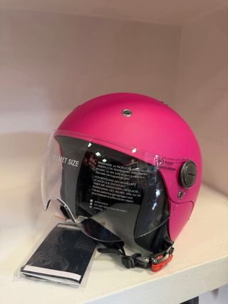 Casco fucsia opaco per bambina