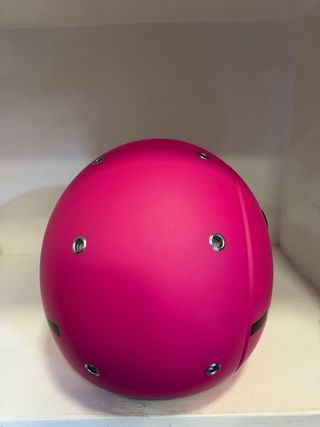 Casco fucsia opaco per bambina