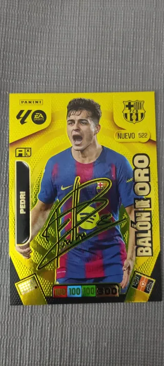 Cromo Pedri Balón de Oro Panini Nuevo 522