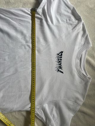 Camiseta Sticky Ma Diseño Dibujo Blanco Cropped