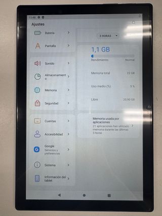 TABLET PC 20+1TB Negro/Gris