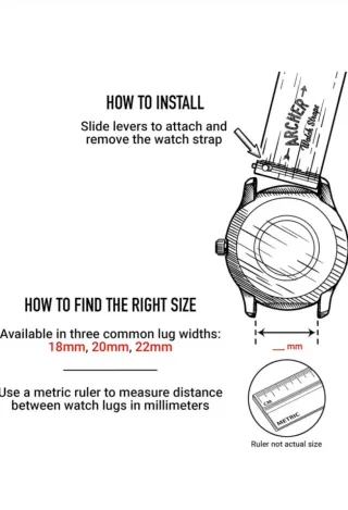 Pulsera Reloj Archer Nato Verde 18 mm