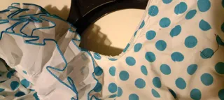 Vestido de flamenca volantes lunares