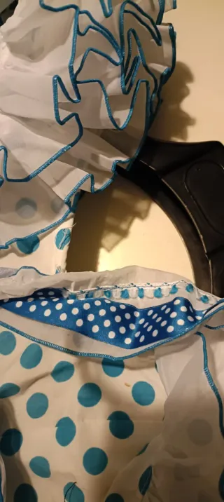 Vestido de flamenca volantes lunares