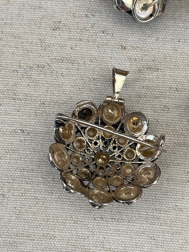 Juego Filigrana Charra: Pendientes, Sortija