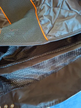 Chaqueta Moto Nava Tech 3/4 Touareg Gris Azul