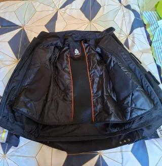 Chaqueta Moto Nava Tech 3/4 Touareg Gris Azul