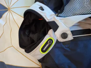 Chaqueta Moto Nava Tech 3/4 Touareg Gris Azul