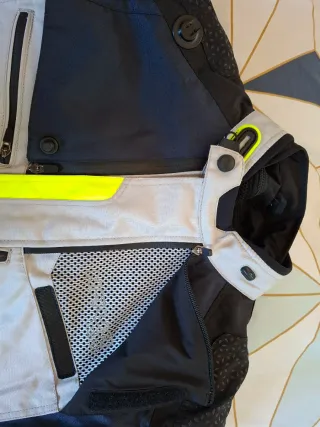 Chaqueta Moto Nava Tech 3/4 Touareg Gris Azul