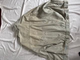 Cazadora denim deslavada beige/azul