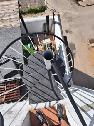 Escalera de caracol exterior