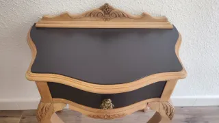 Mesita Auxiliar Estilo Luis XV, mesita de noche