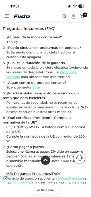 Bicicleta Eléctrica Fiido D3