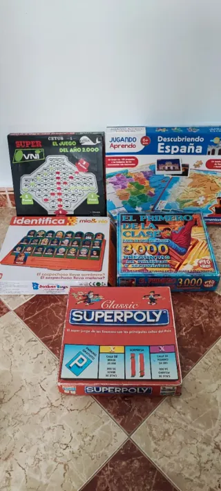 Lote 5 Juegos de Mesa Clásicos