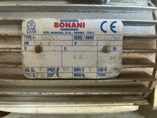 Motor reductor BONANI + Cidepa