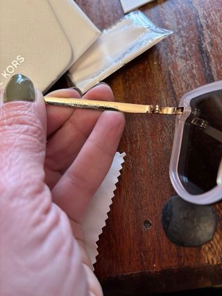 Occhiali da sole Michael Kors rosa specchio