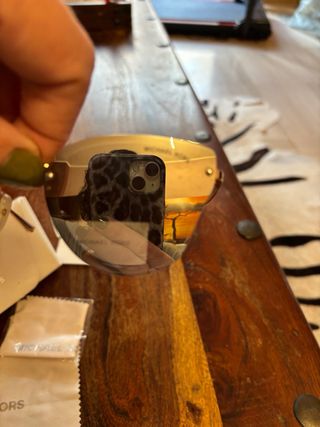 Occhiali da sole Michael Kors rosa specchio