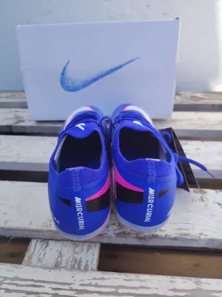 Nike Air Mercurial Botas Fútbol Azul/Rosa