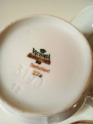 Set Tazze Da Te Porcellana Victoria Vintage