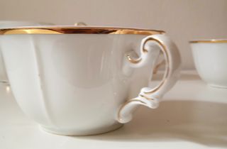 Set Tazze Da Te Porcellana Victoria Vintage