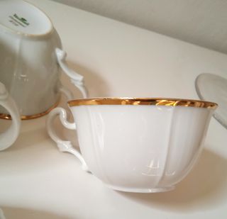 Set Tazze Da Te Porcellana Victoria Vintage