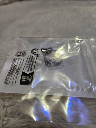 Anello Huitan Oro Bianco Zircone Blu