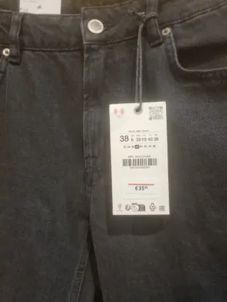 Pantalón vaquero Zara ZW Cigarette Full Length