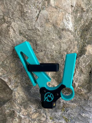 Pértiga escalada turquesa