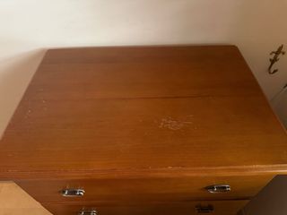 Cómoda alta madera 6 cajones