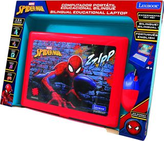 LEXIBOOK, Spider-Man, Portátil Educativo y Bilingü