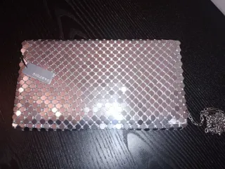 Bolso de fiesta plateado PARFOIS