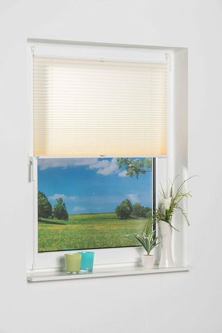 Khome Estor Plisado Klemmfix, Poliéster, Blanco, B