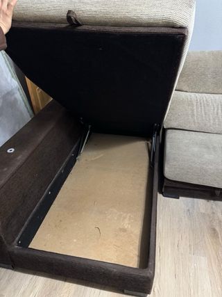 Sofá modular chaise longue tela