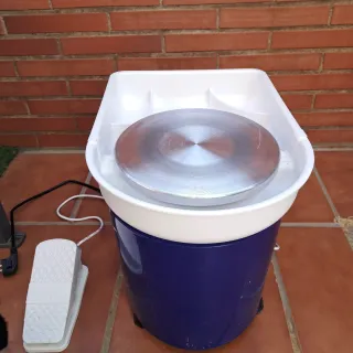Torno Alfarero Eléctrico con Pedal