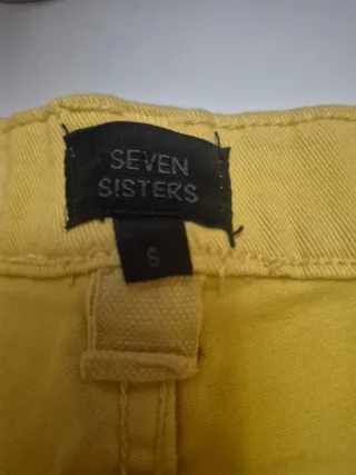 Shorts vaqueros amarillos Seven Sisters