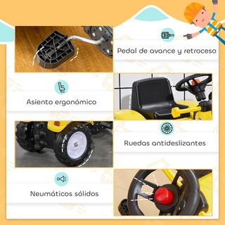 Tractor a Pedales para Niños a partir de 3 Años