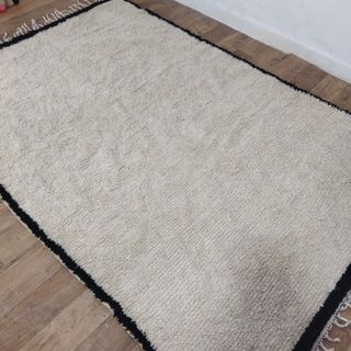 Tappeto Beni Ourain Lana Beige Nero 295x200cm