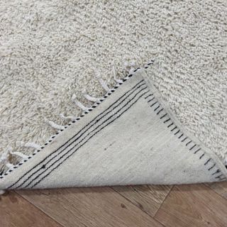 Tappeto Beni Ourain Lana Beige Nero 295x200cm