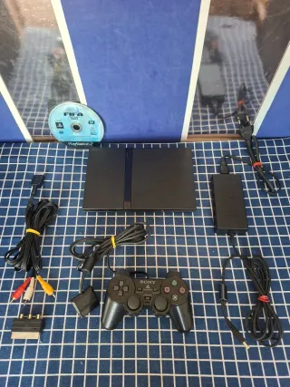 PS2 SLIM ORIGINAL COMPLETA OFICIAL